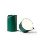 Lexon Orbe Donkergroen│Oplaadbare Tafellamp│art. LH88DG1│lamphoofd los naast basis met witte achtergrond