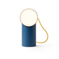 Lexon Orbe Duck Blue&Red│Oplaadbare Tafellamp│art. LH88DRY│vooraanzicht met licht naar voren gericht