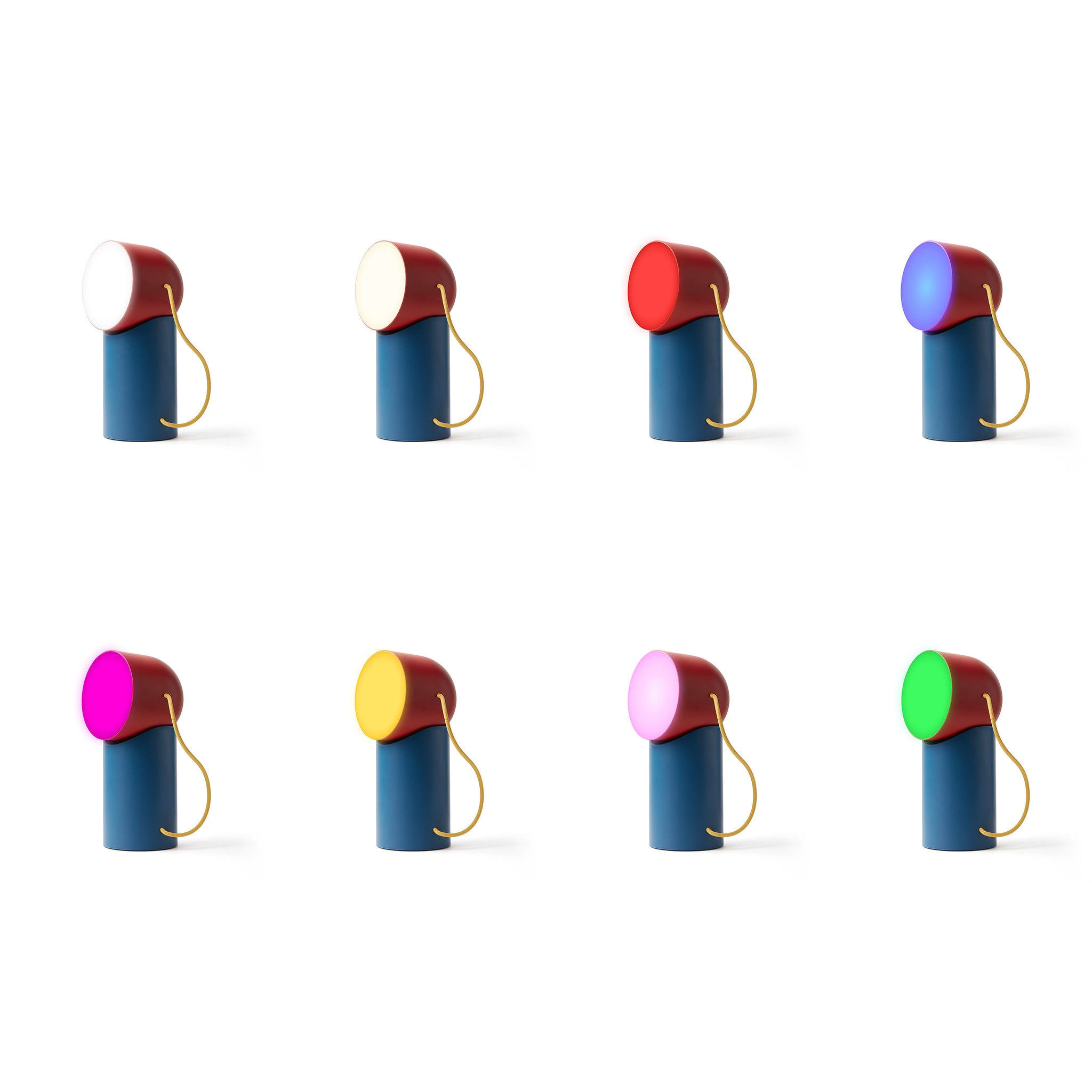 Lexon Orbe Duck Blue&Red│Oplaadbare Tafellamp│art. LH88DRY│alle kleuren verlichting