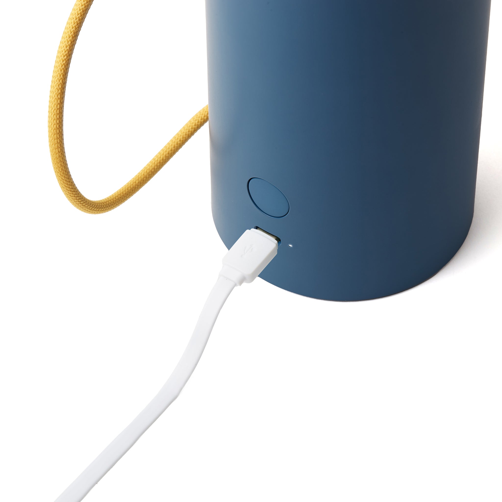 Lexon Orbe Duck Blue&Red│Oplaadbare Tafellamp│art. LH88DRY│met kabel in USB-poort
