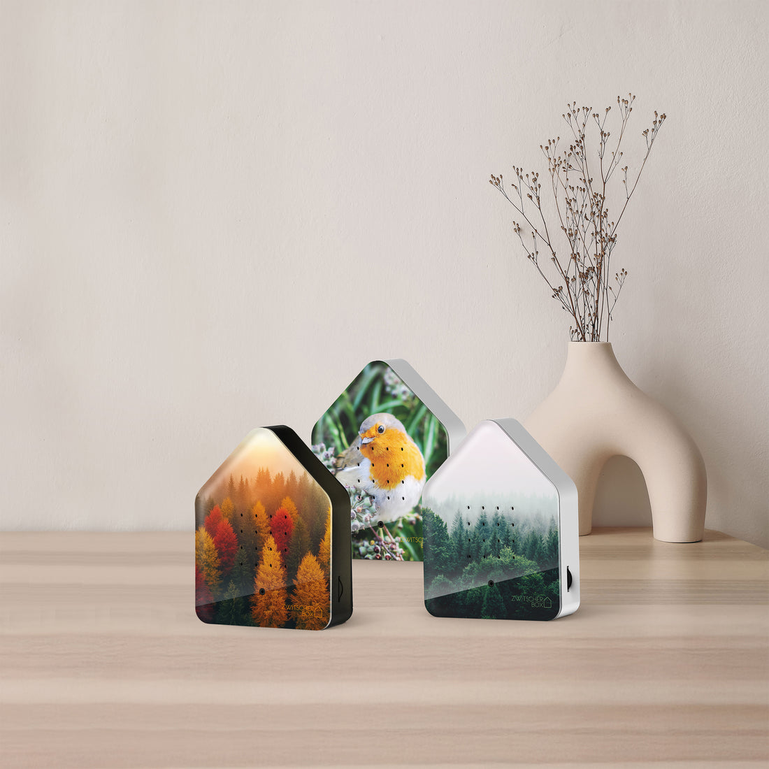 Zwitscherbox Limited Edition Roodborstje│art. 11ZBX0301018│vooraanzicht schuin