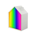 Lumicasa Wit met verschillende kleuren in vinylplaat om kleurgebruik aan te geven