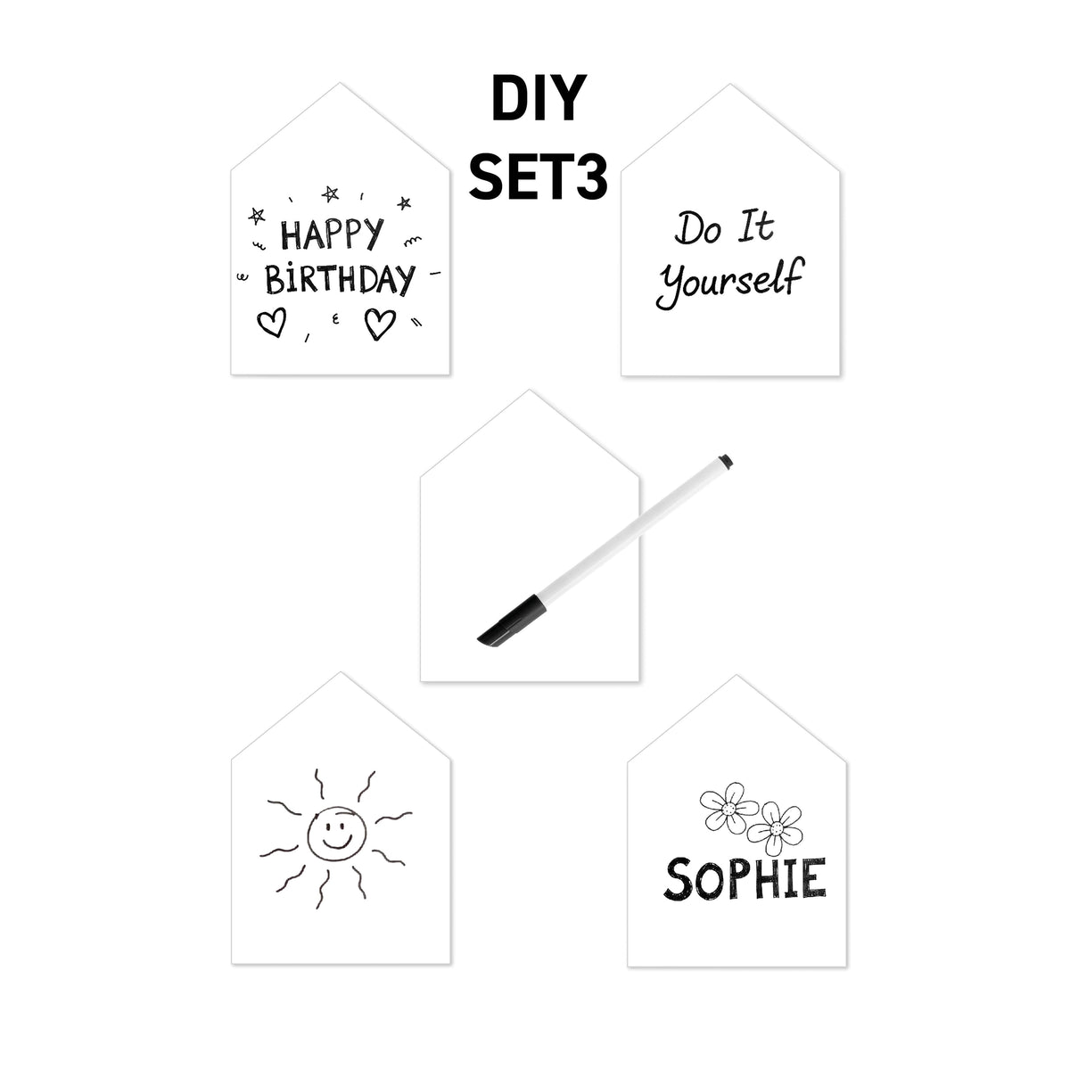 DIY Folienset für die Sompex Lumicasa Tischleuchte mit fünf blanko Folien und einem Folienstift