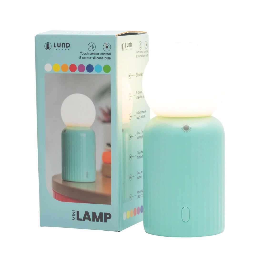 Mini Lamp Mintgroen│Lund London│art. 7537│met verpakking