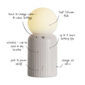 Mini Lamp White Lund London│art. 7541│verschillende functies en eigenschappen