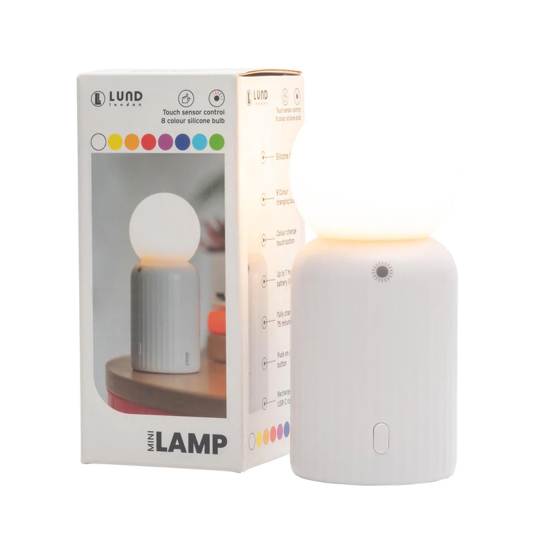 Mini Lamp White Lund London│art. 7541│met verpakking