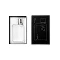 Memobottle A7 Platte Waterfles Transparant liggend in geopende verpakking.