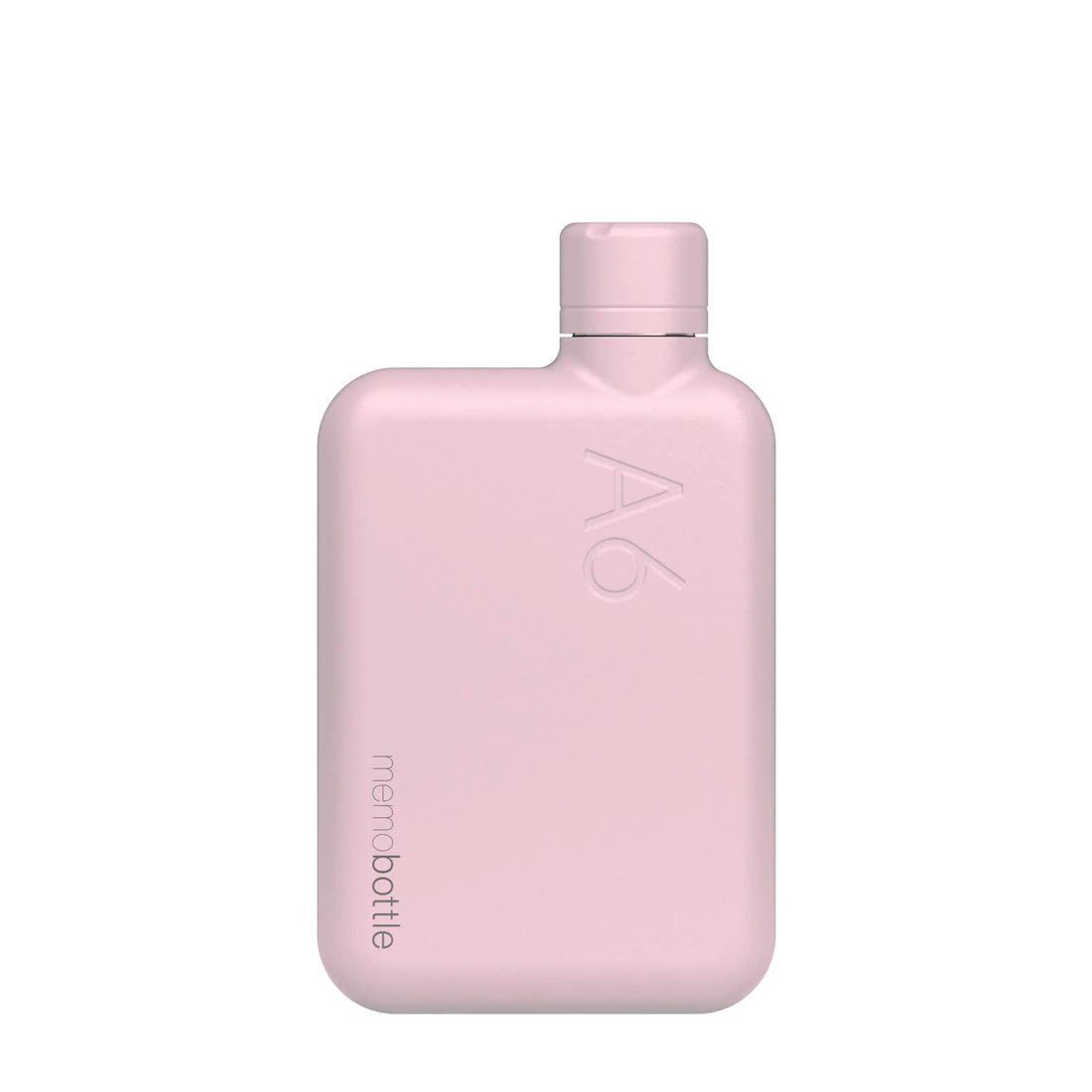 Memobottle Waterfles Steel Roze - vooraanzicht met witte achtergrond.