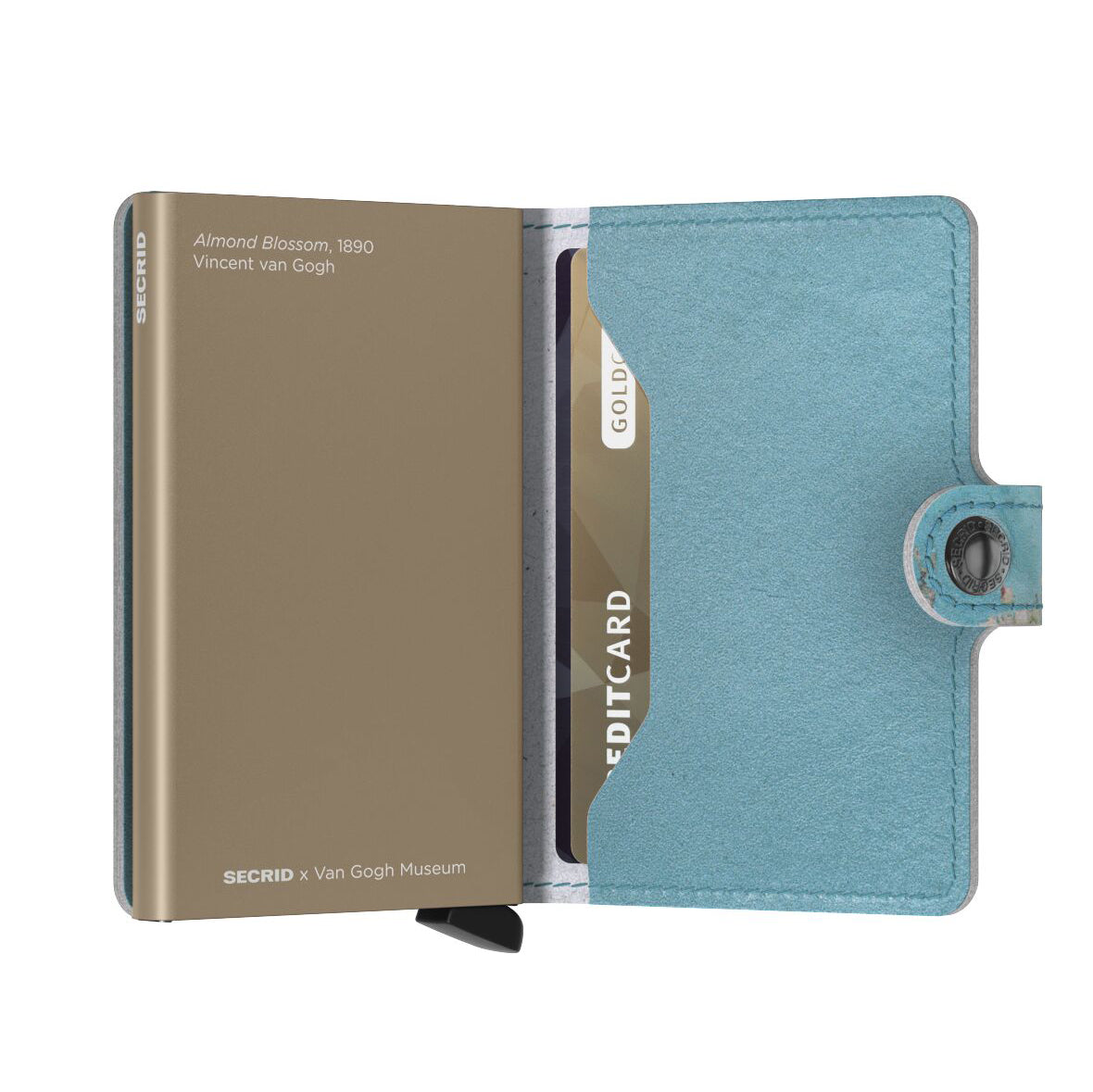 Secrid Miniwallet Art Collection│art. MAR-ALMOND BLOSSOM│half opengevouwen