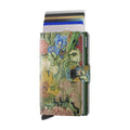 Secrid Miniwallet Art Collection│art. MAR-BOUQUET│vooraanzicht met uitgeschoven kaarten