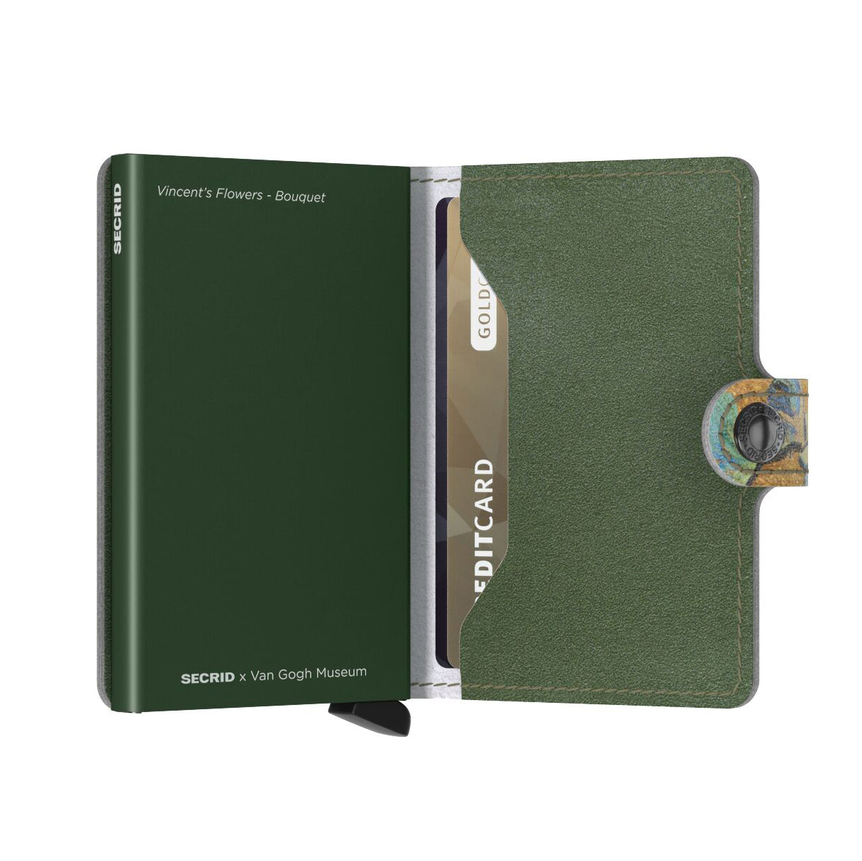 Secrid Miniwallet Art Collection│art. MAR-BOUQUET│half geopend