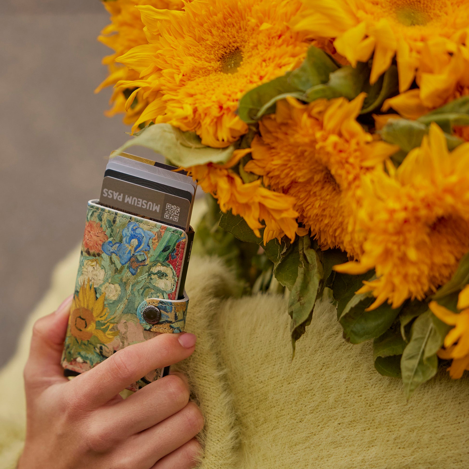 Secrid Miniwallet Art Collection│art. MAR-BOUQUET│voor zonnebloemen
