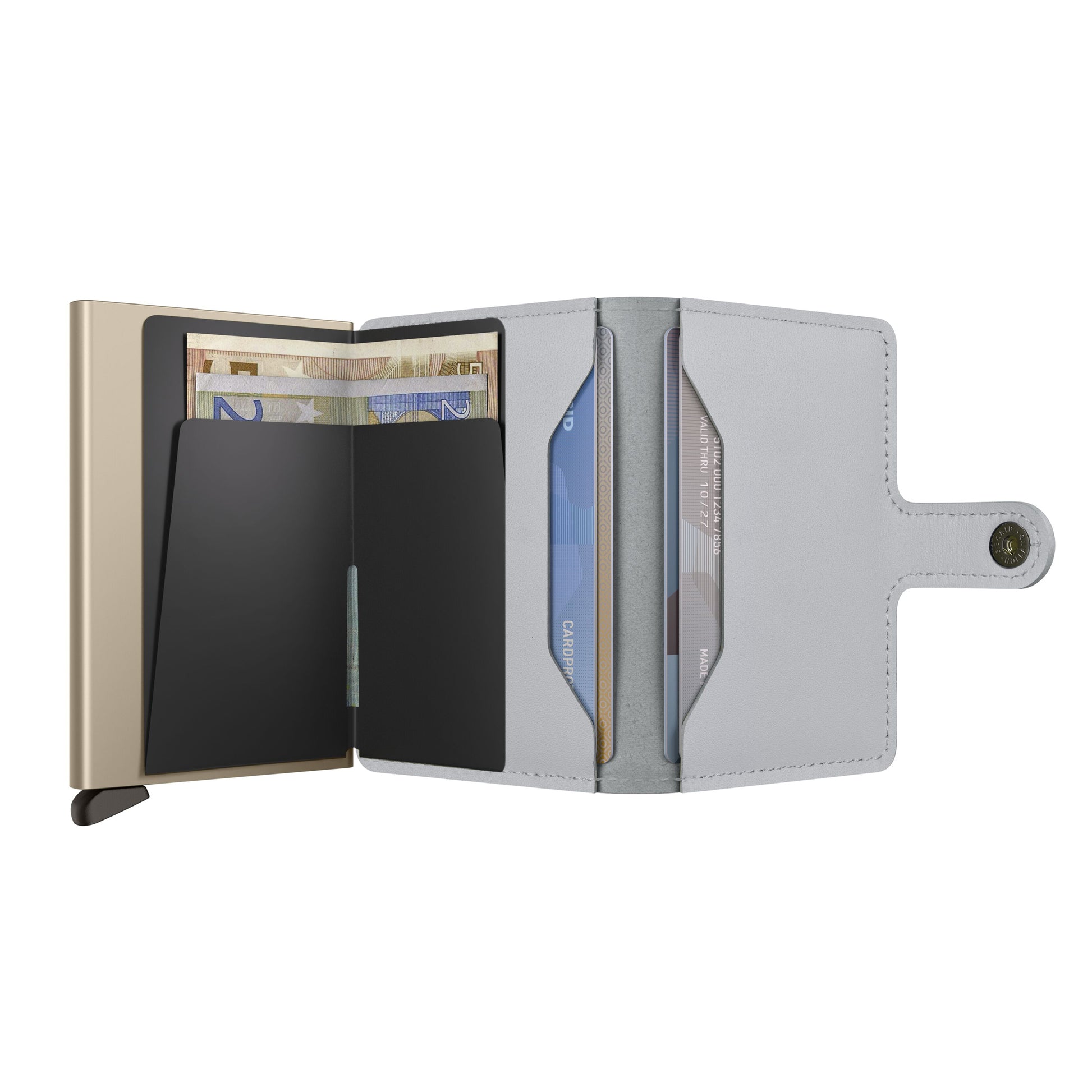 Secrid Miniwallet Art Collection│art. MAR-CLOUDS│geopend met contant geld