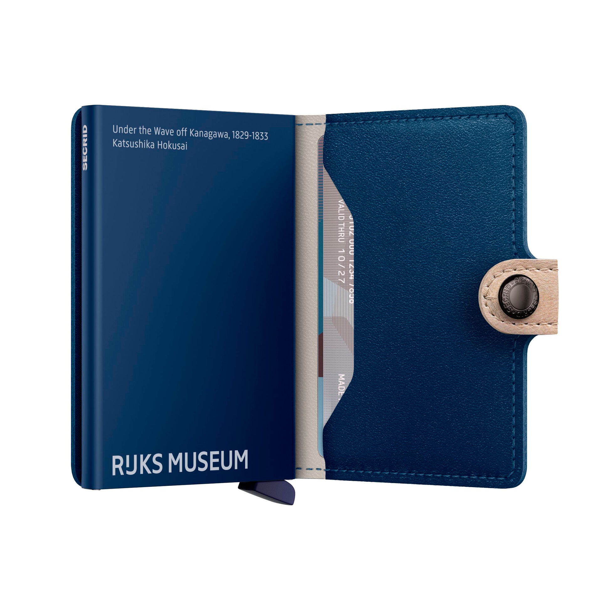 Secrid Miniwallet Art Collection│art. MAR-WAVE│half geopend