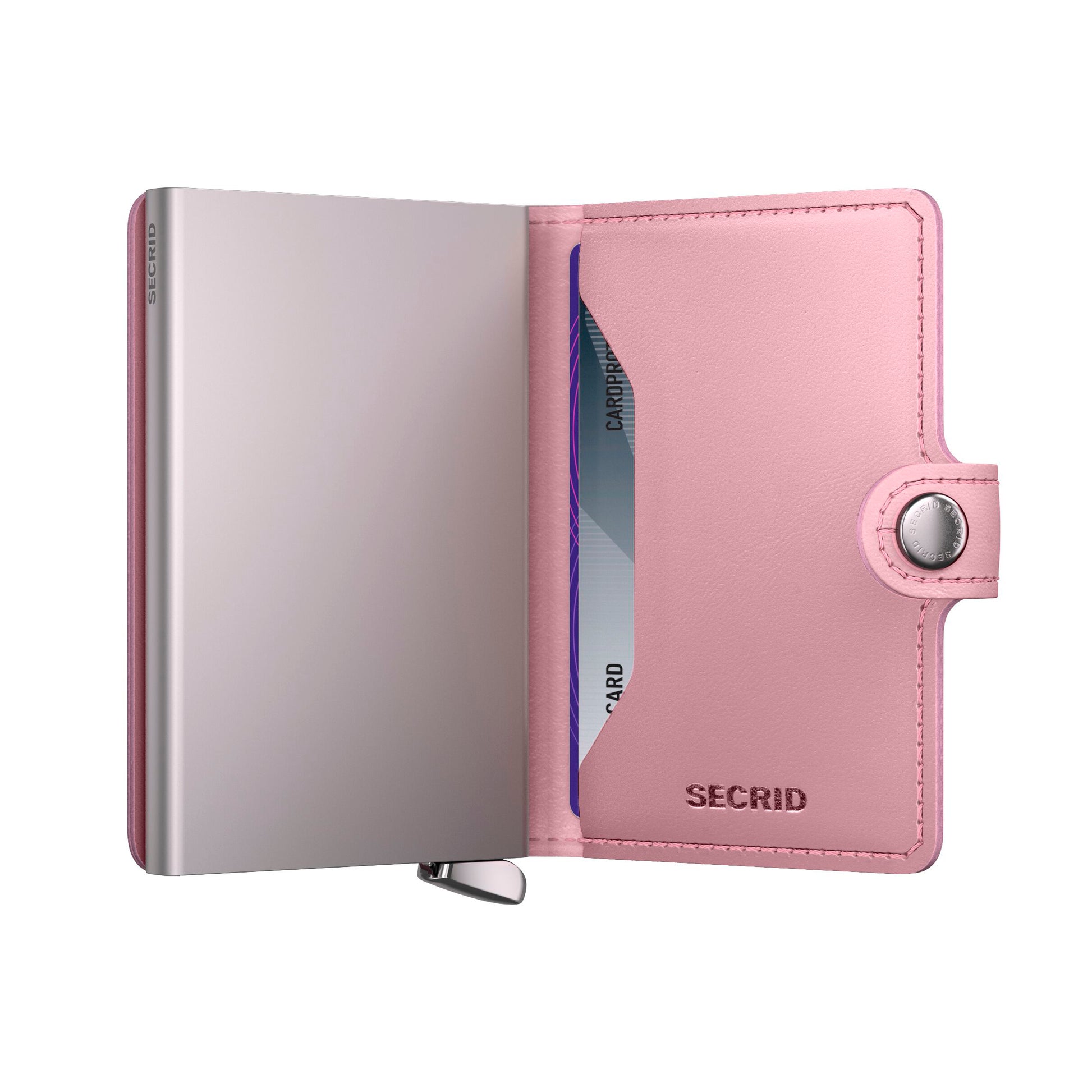 Secrid Miniwallet Emboss Diamond│art. MED-ROSE│half open