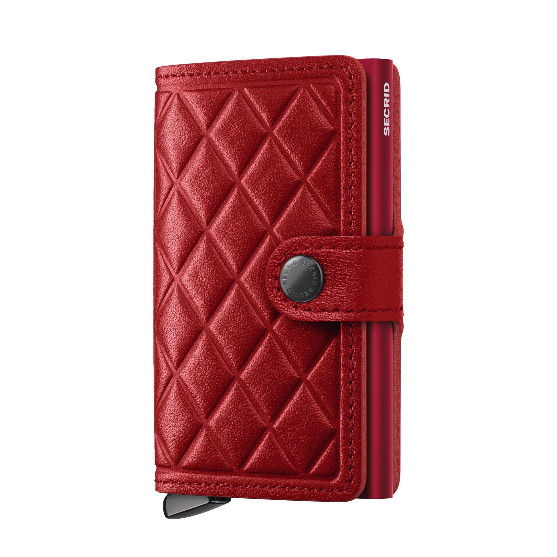 Secrid Miniwallet Emboss Diamond│art. MED-RED│vooraanzicht
