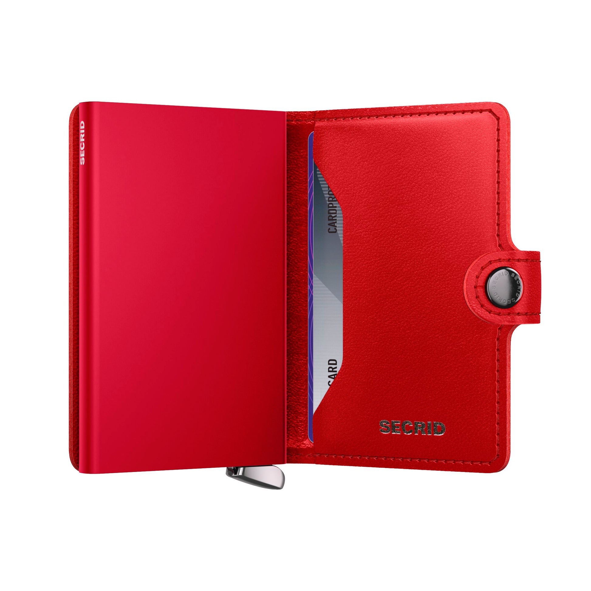 Secrid Miniwallet Emboss Diamond│art. MED-RED│hals open
