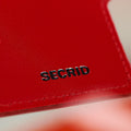 Secrid Miniwallet Emboss Diamond│art. MED-RED│detail merk aan binnenzijde