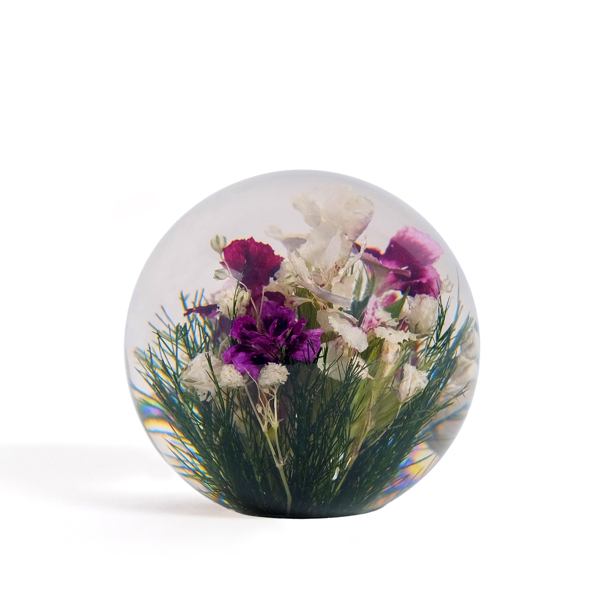 Mixed Flora Paperweight Small│Presse-papier Hafod Grange│voorkant met witte achtergrond