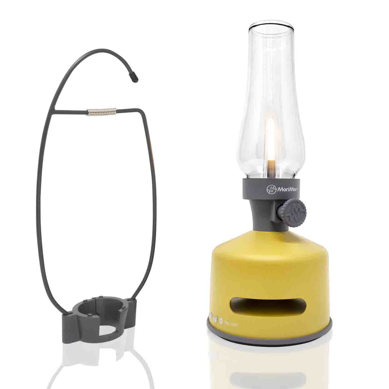 MoriMori LED Lantern & Bluetooth Speaker│Buitenverlichting│art. FLS-2103-YE│naast losse hanger
