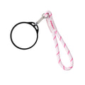 Dopper Wrist Cord for Travel Mug Black & Cherry Pink│vooraanzicht met witte achtergrond