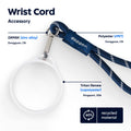 Dopper Wrist Cord for Travel Mug White & Midnight Silver - bovenaanzicht met vermelding materialen