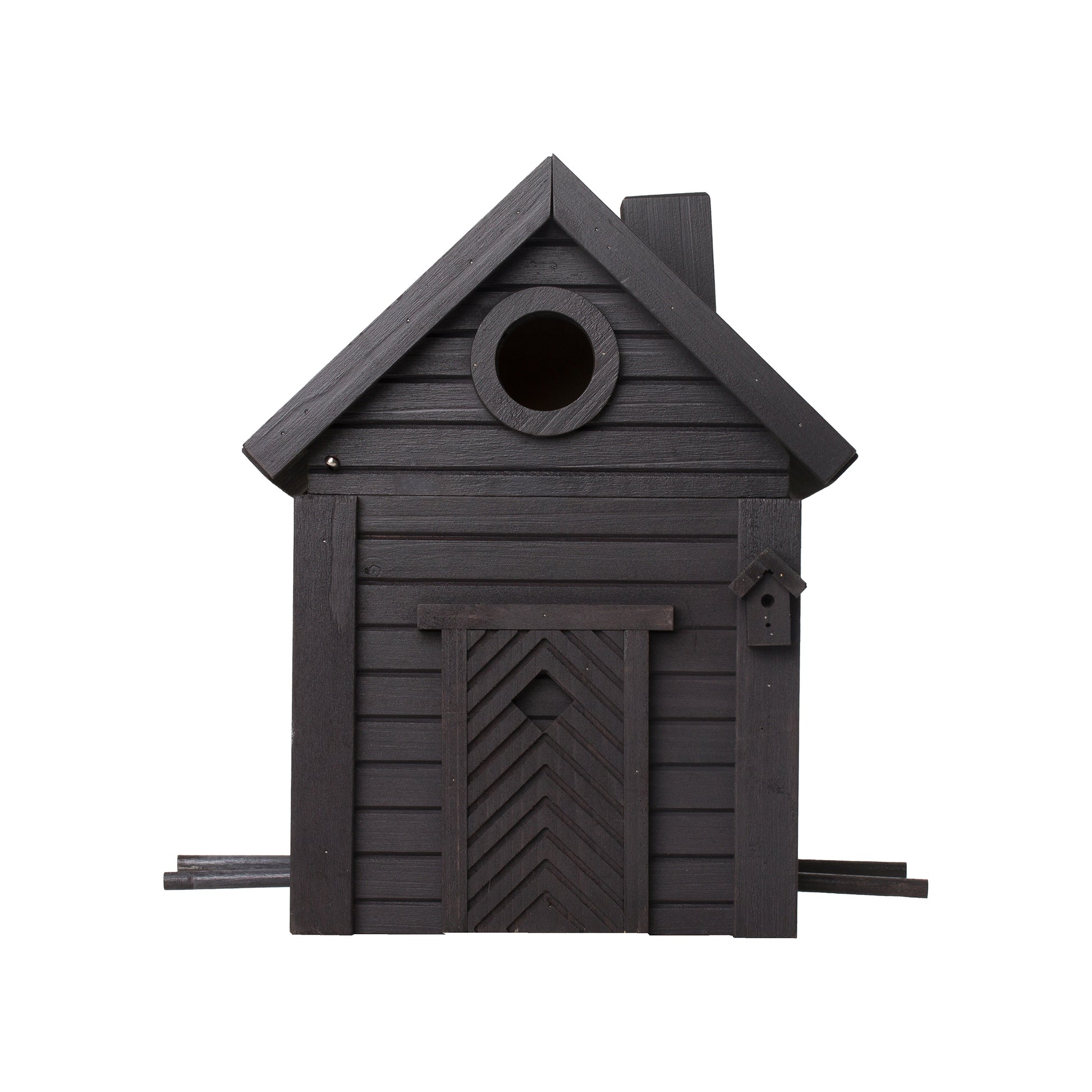 Multiholk Carbon Black Vogelhuis│Wildlife Garden│art. WG1127│voorkant 