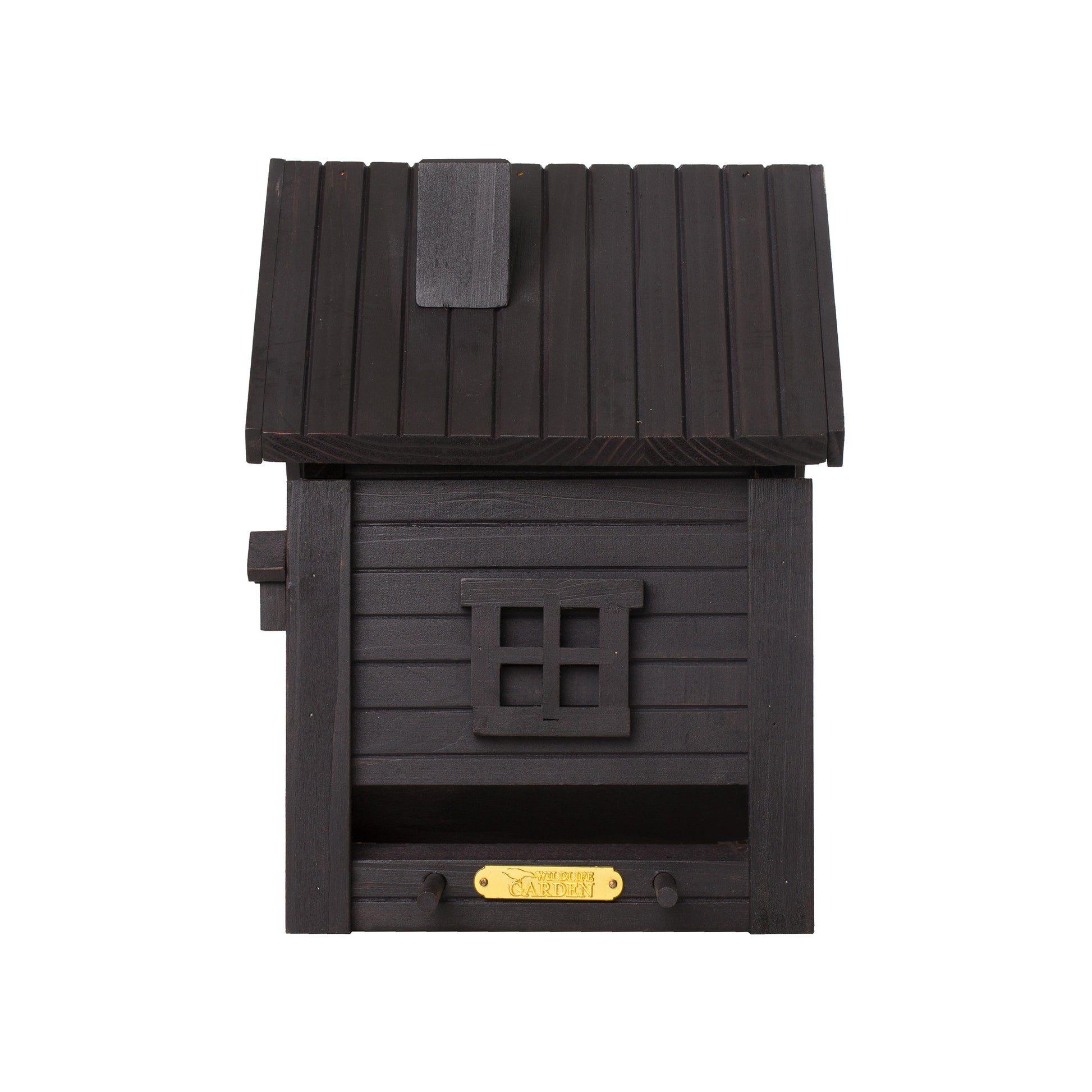 Multiholk Carbon Black Vogelhuis│Wildlife Garden│art. WG1127│zijkant