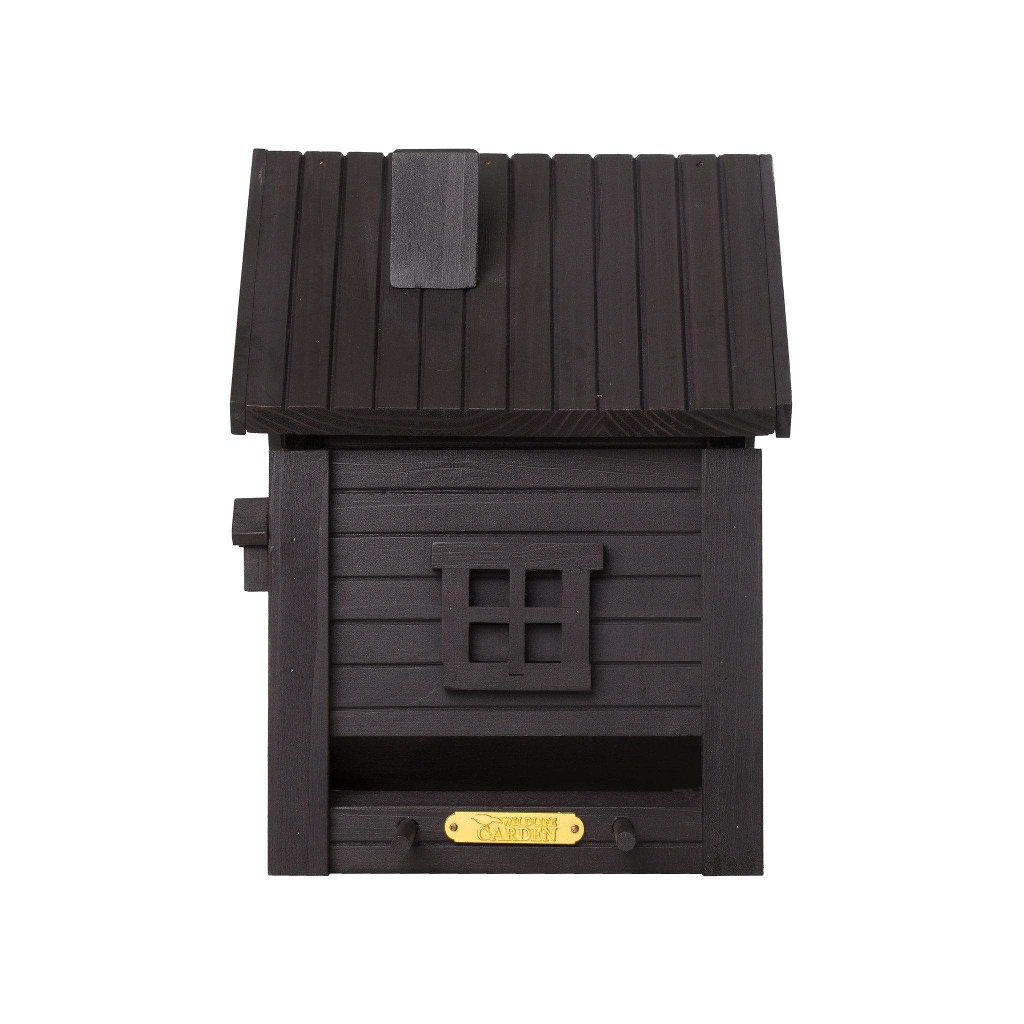 Multiholk Carbon Black Vogelhuis│Wildlife Garden│art. WG1127│zijkant
