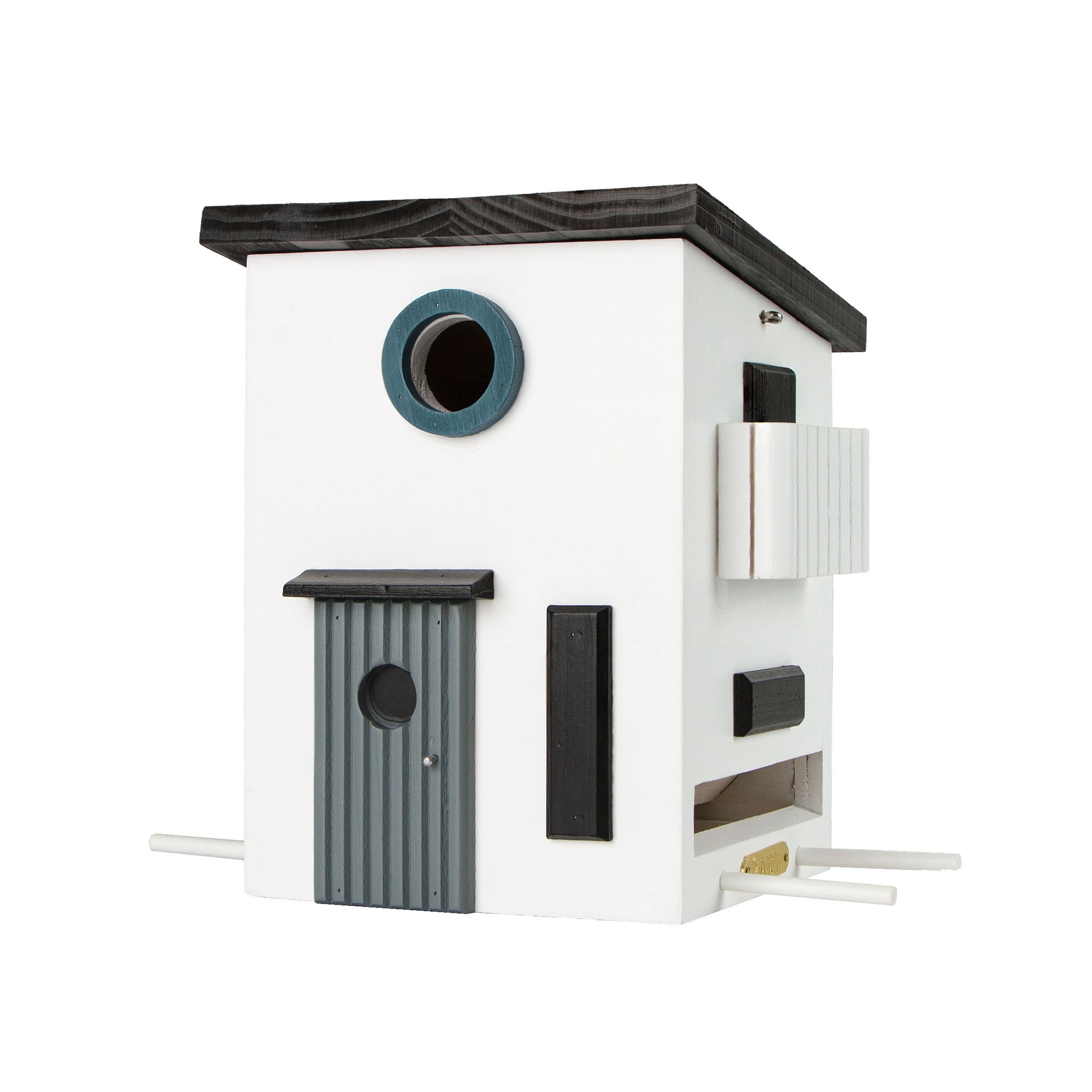 Multiholk Functional House│Vogelhuis│art. WG108│vooraanzicht schuin met witte achtergrond