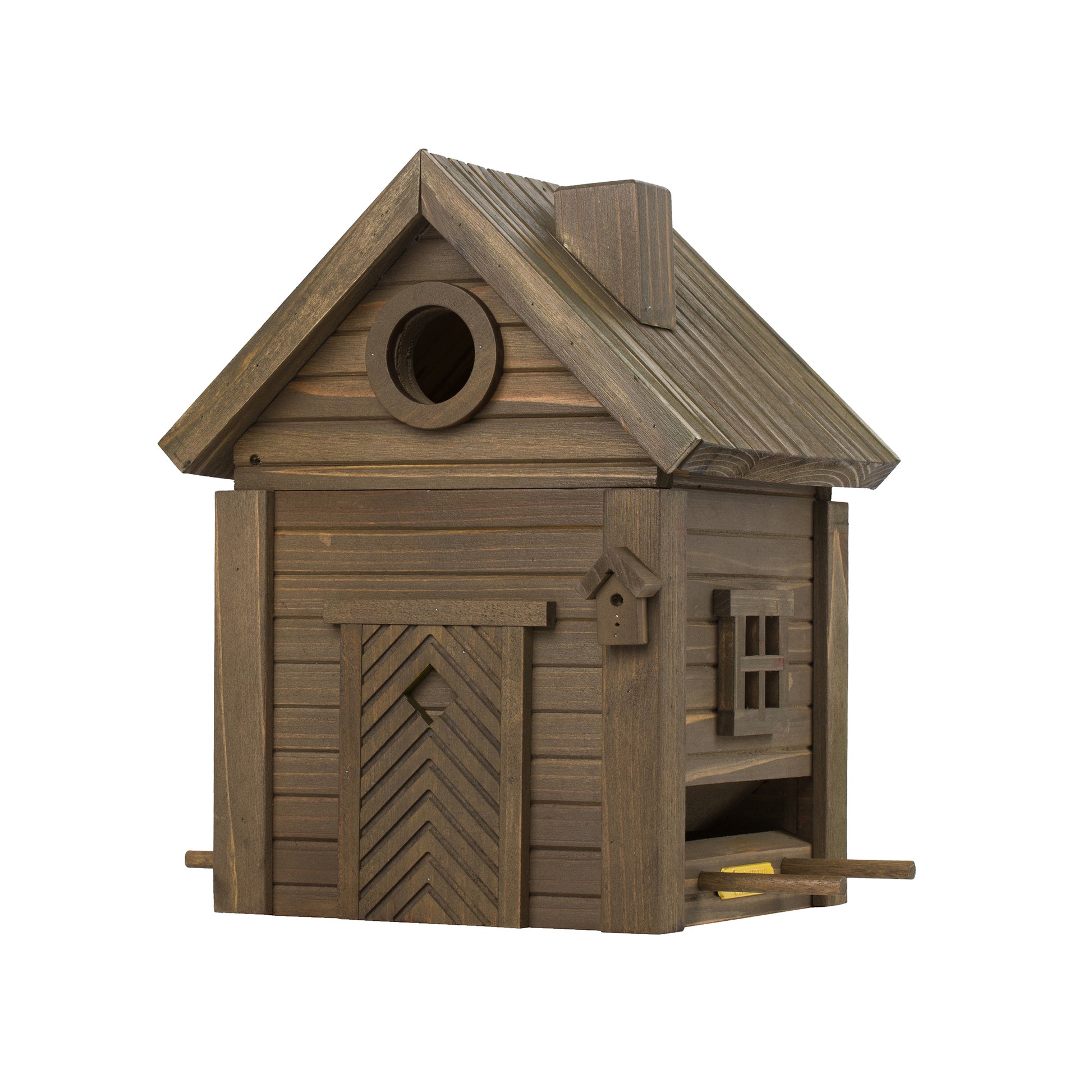 Multiholk Green Umber Wildlife Garden│Vogelhuis│art. WG1126│vooraanzicht schuin met witte achtergrond