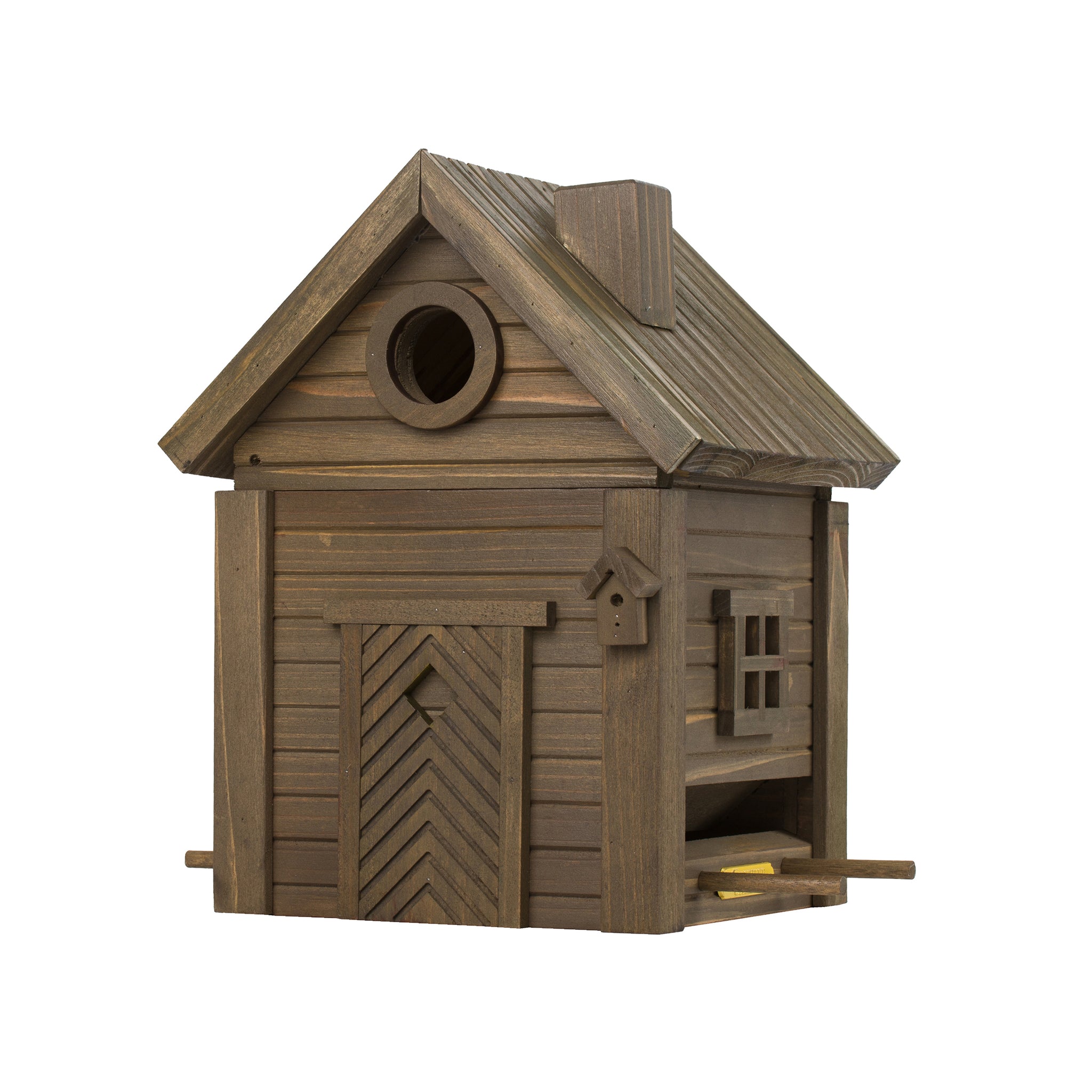 Multiholk Green Umber Wildlife Garden│Vogelhuis│art. WG1126│vooraanzicht schuin met witte achtergrond