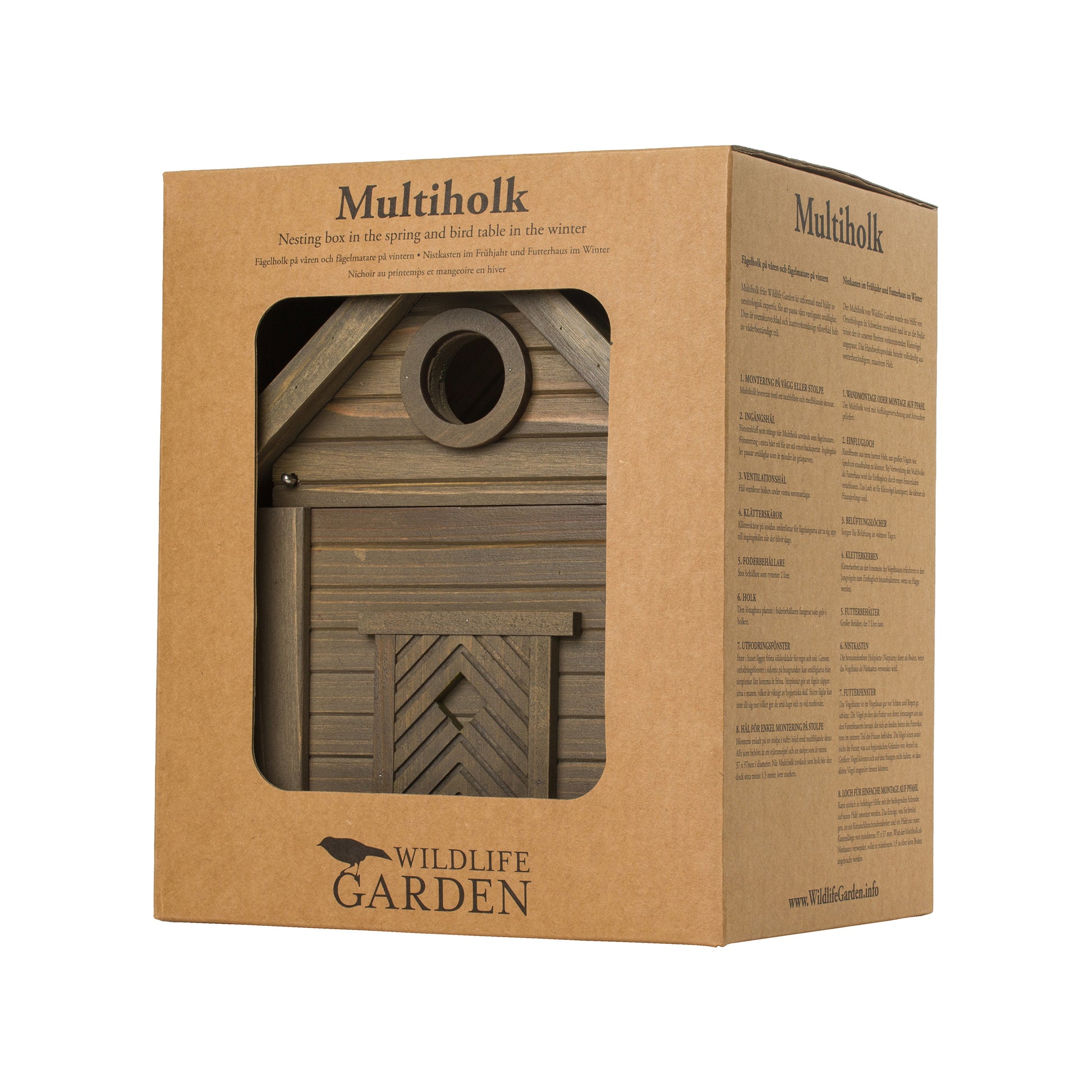 Multiholk Green Umber Wildlife Garden│Vogelhuis│art. WG1126│verpakking