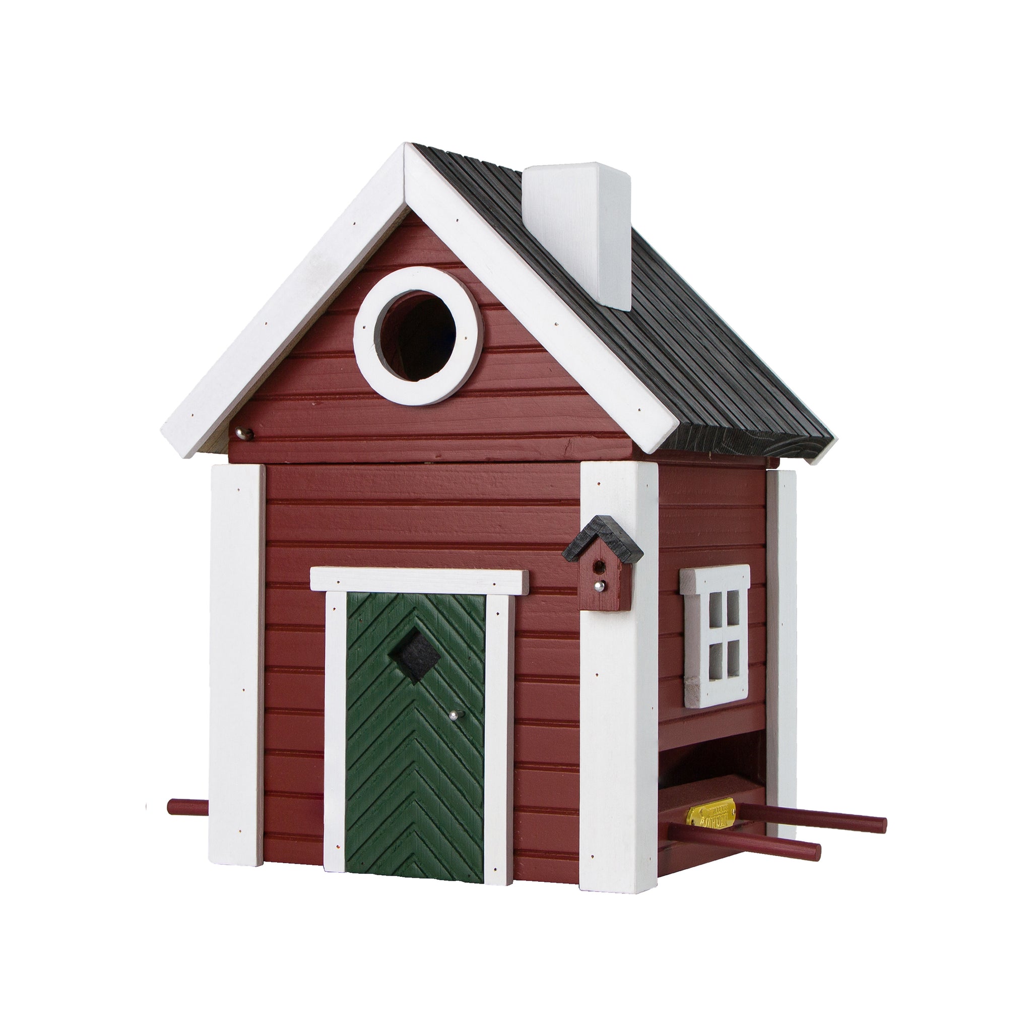 Multiholk Red Cottage Vogelhuis│Wildlife Garden│art. WG101│vooraanzicht schuin met witte achtergrond