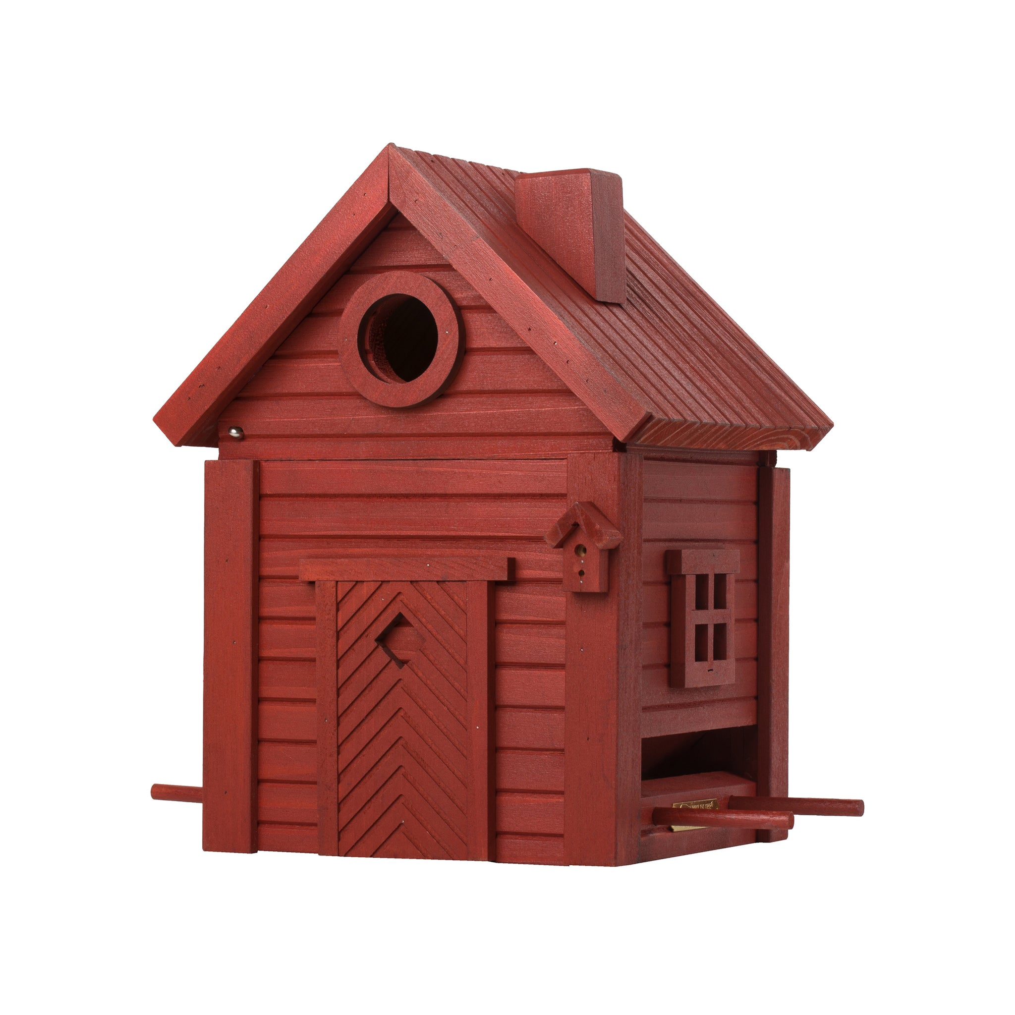 Multiholk Red Earth Vogelhuis│Wildlife Garden│art. WG1125│vooraanzicht schuin met witte achtergrond