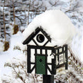 Multiholk Vakwerkhuis Vogelhuis│Wildlife Garden│art. WG109│in tuin met sneeuw op dak