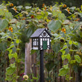 Multiholk Vakwerkhuis Vogelhuis│Wildlife Garden│art. WG109│op metalen paal in tuin