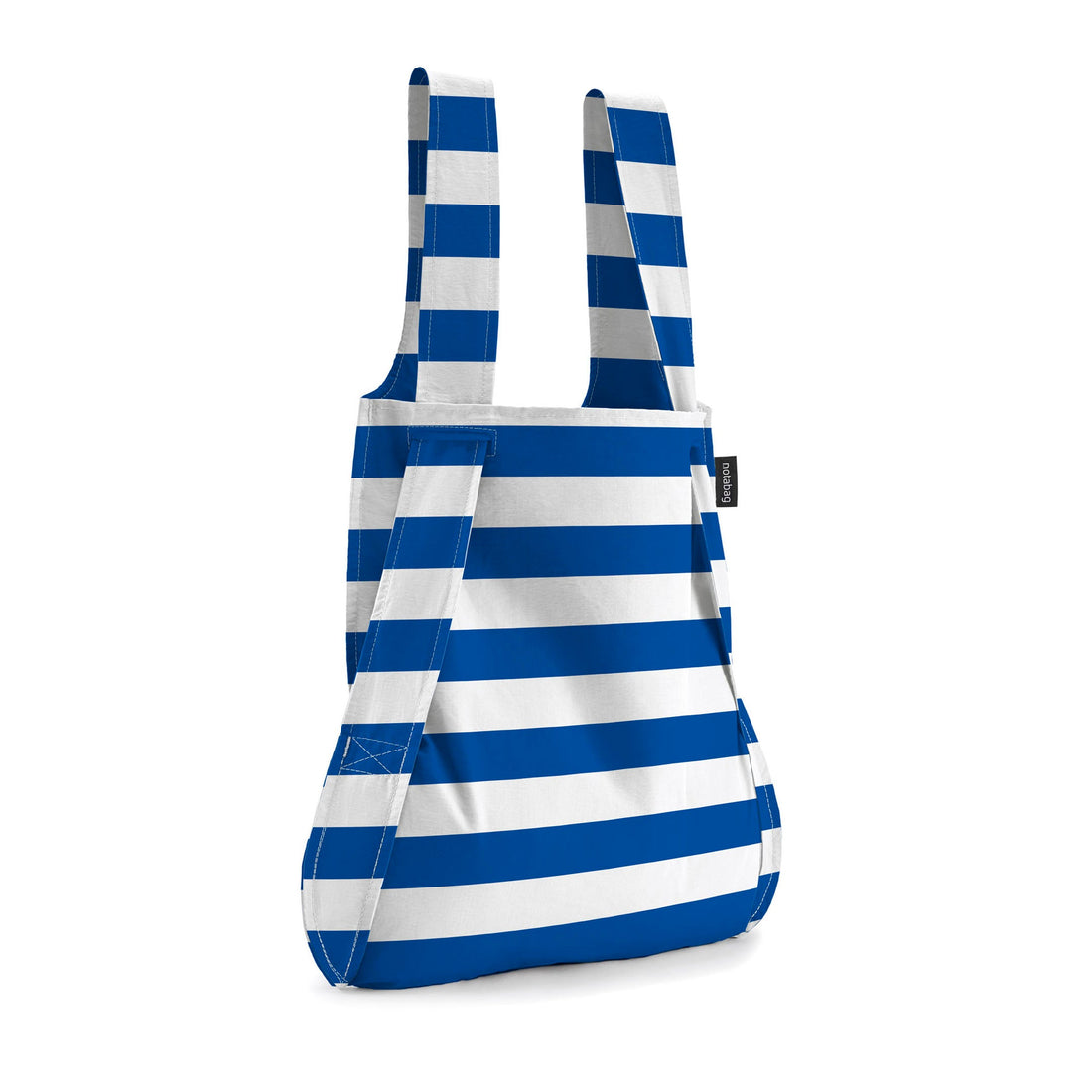 Notabag Marine Stripes as a shopper bag against a white background