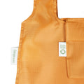 Detail van het materiaallabel van Notabag Recycled Mosterd Geel