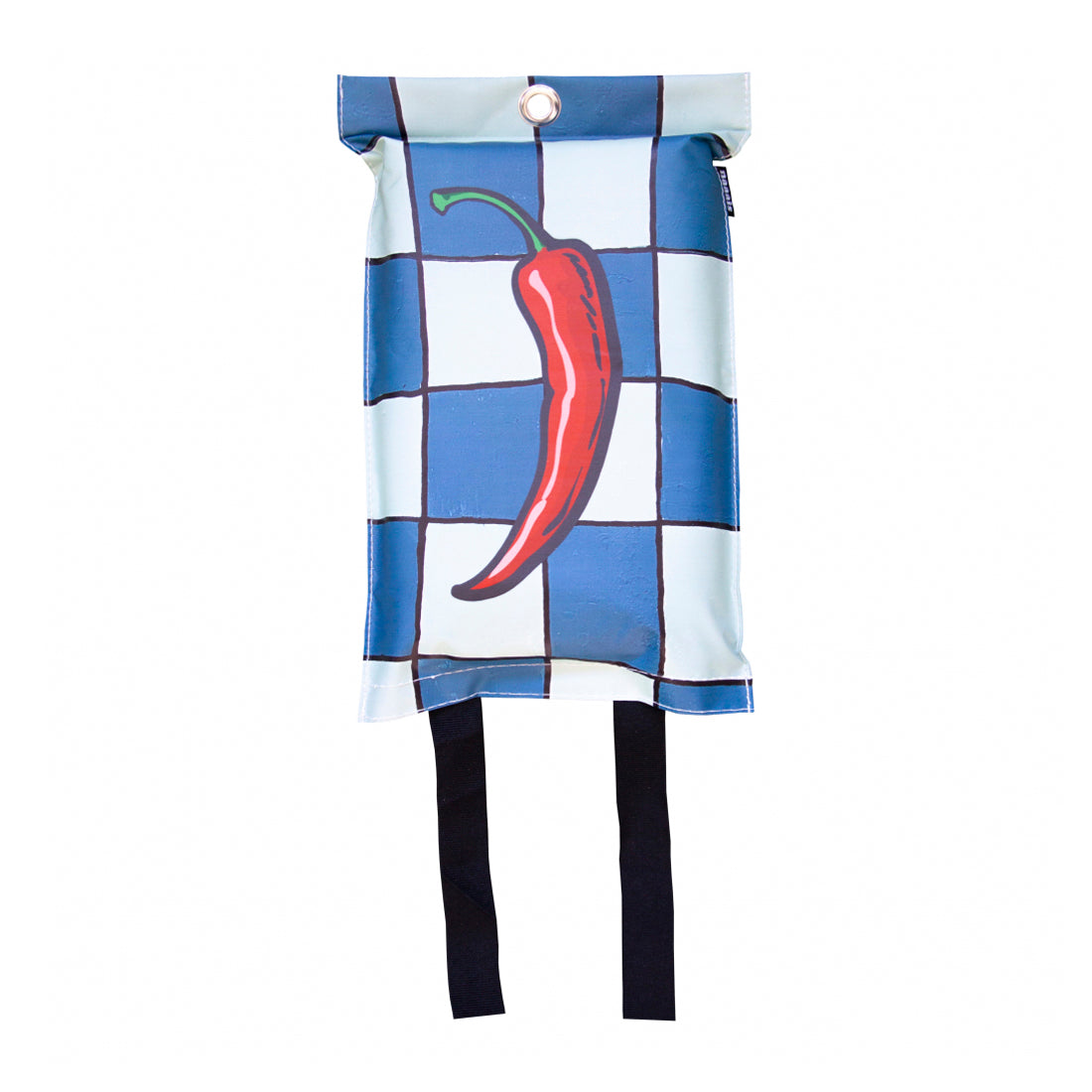 Blusdeken Naaais Rode Peper│Fire Blanket│art. FB01PEP│voorkant met witte achtergrond