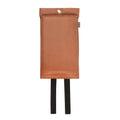Blusdeken Vegan Cognac Naaais│Fire Blanket kunstleer│art. FB02COG│voorkant met witte achtergrond