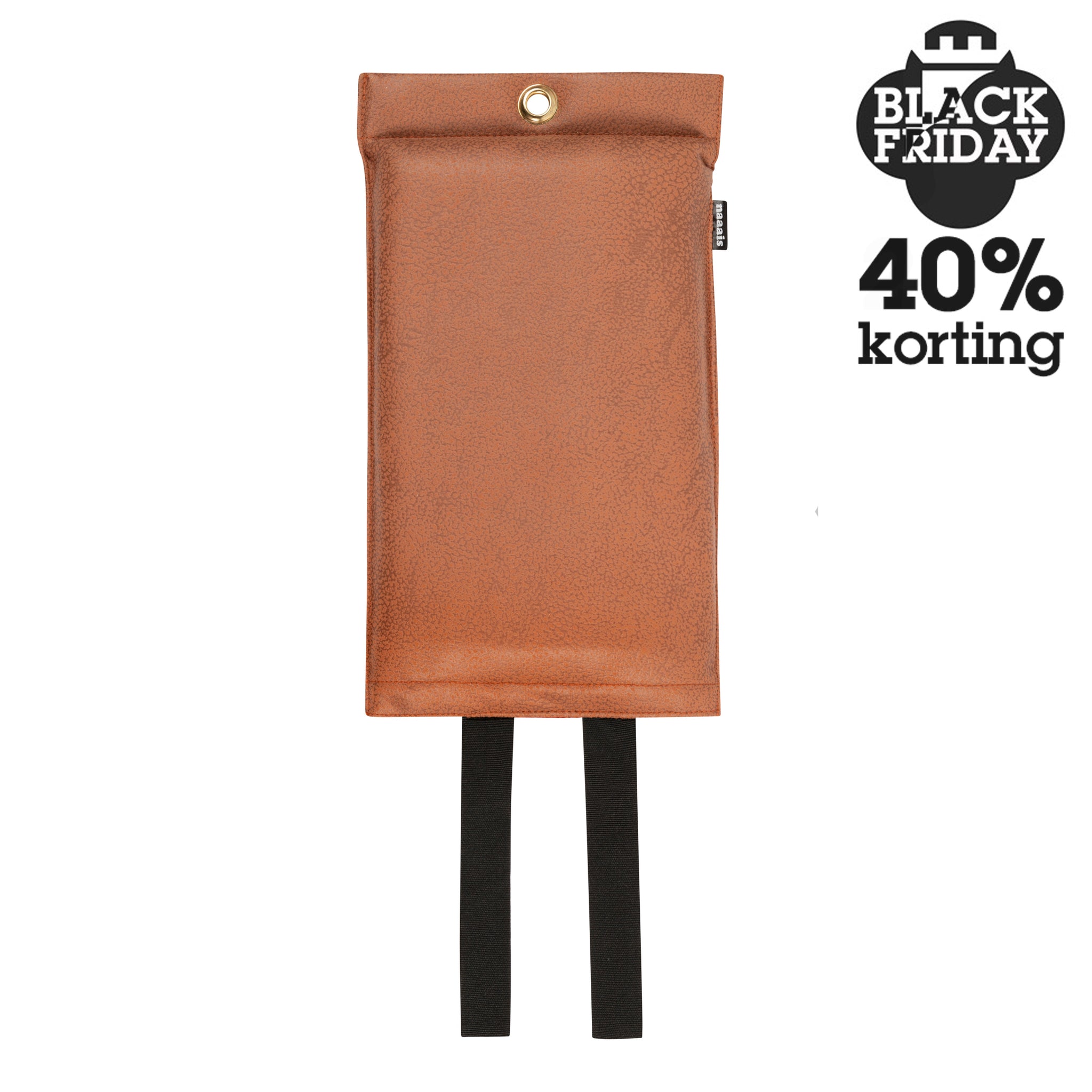 Blusdeken Vegan Cognac Naaais│Fire Blanket kunstleer│art. FB02COG│Black Friday 40% Korting