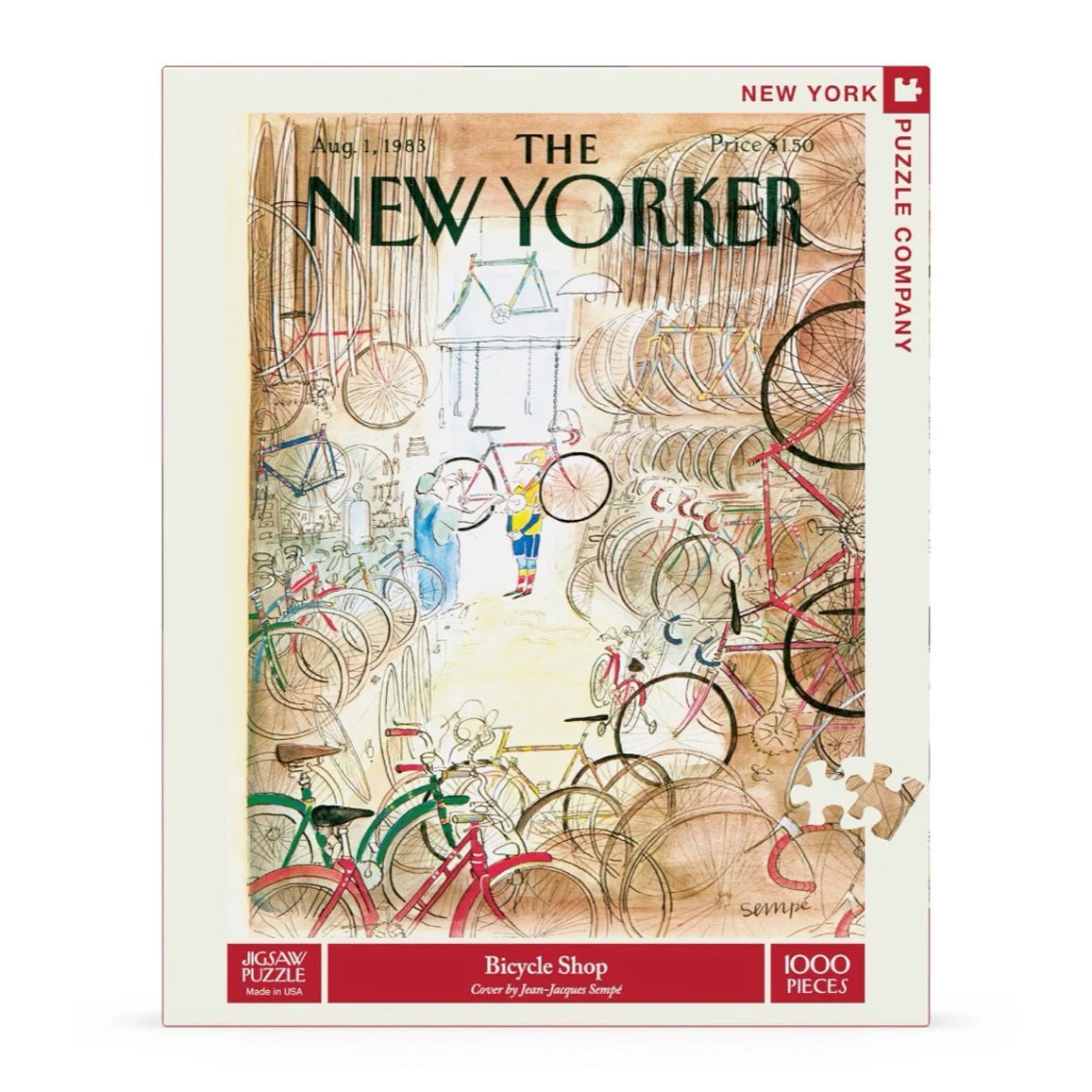 Puzzel Bicycle Shop│The New Yorker│art. NPZNY1706│vooraanzicht verpakking