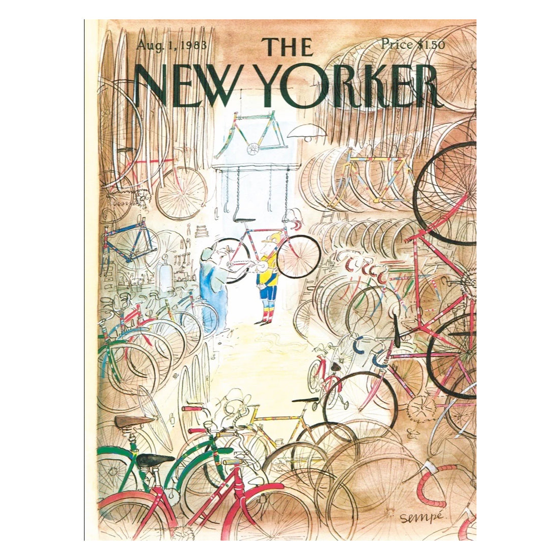 Puzzel Bicycle Shop│The New Yorker│art. NPZNY1706│cover tijdschrift