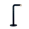 Pipe Oplaadbare Tafellamp Zwart Newdes│art. 77000│vooraanzicht met verlichting aan