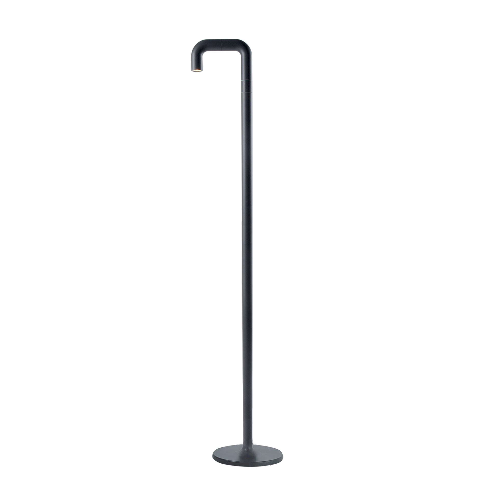 Newdes Pipe Oplaadbare Vloerlamp Antraciet│art. 77012│vooraanzicht met witte achtergrond