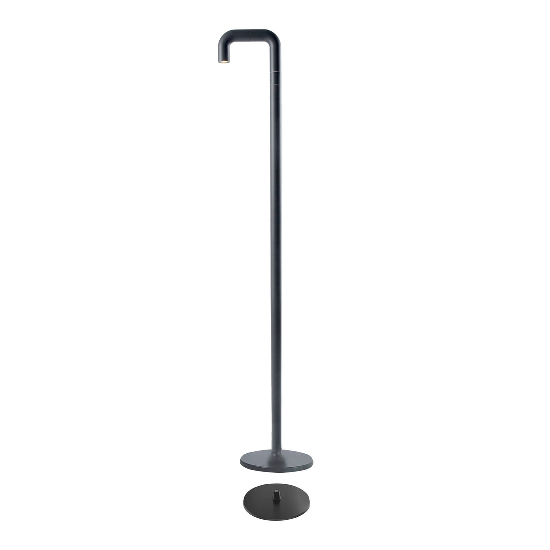Newdes Pipe Oplaadbare Vloerlamp Antraciet│art. 77012│vooraanzicht met witte achtergrond