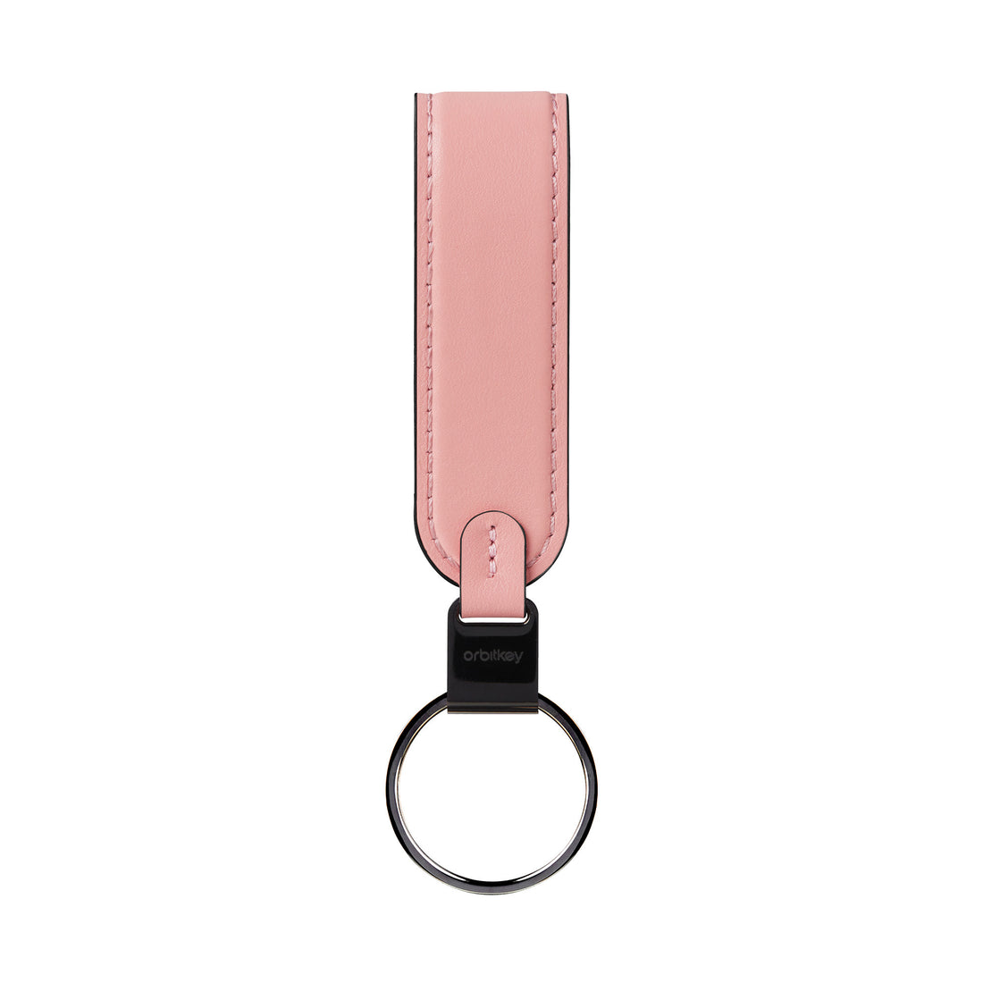 Obitkey Loop Roze│Sleutelhanger Leer│art. PLK1-CCY-101│voorkant schuin met sleutels en witte achtergrond