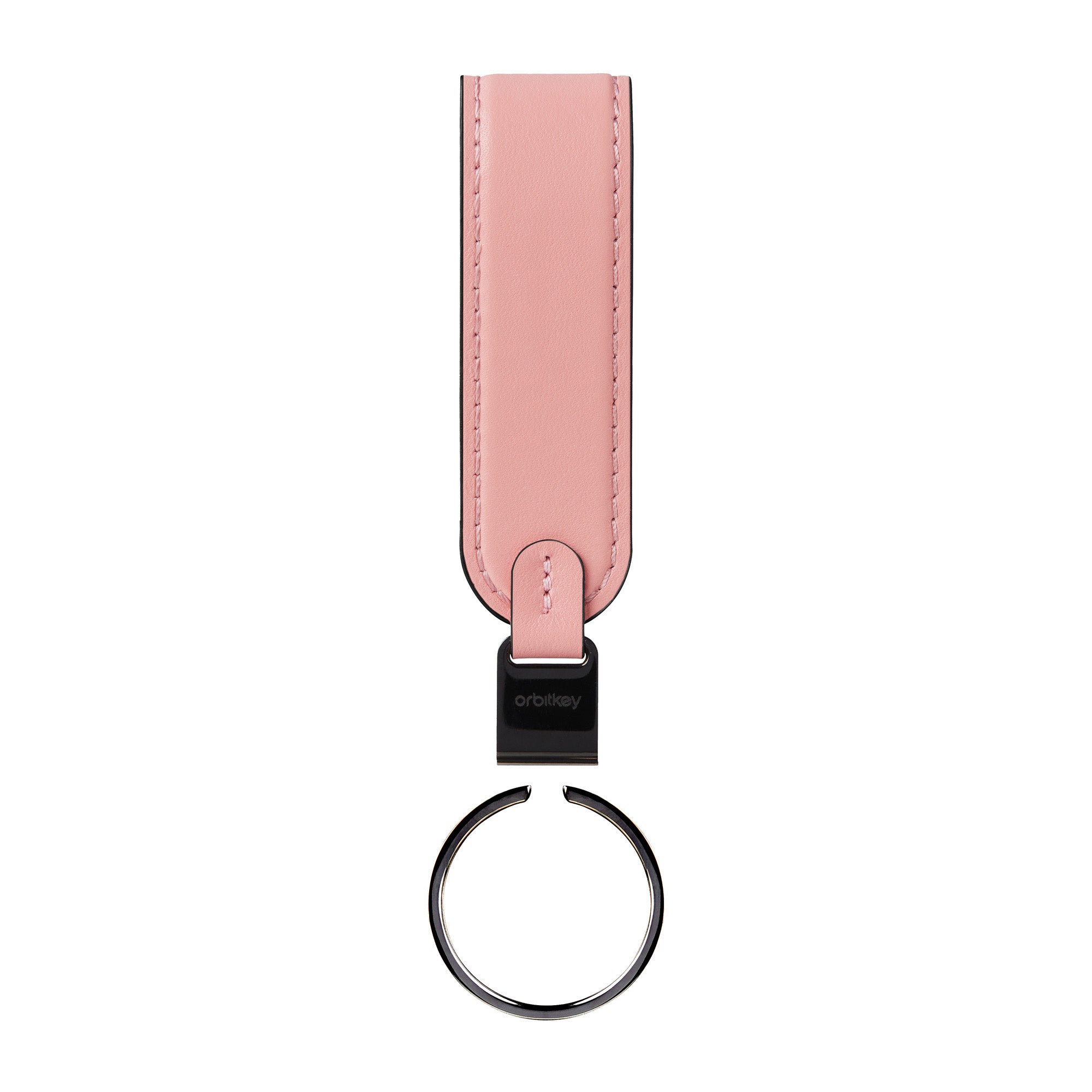 Obitkey Loop Roze│Sleutelhanger Leer│art. PLK1-CCY-101│voorkant met losse ring