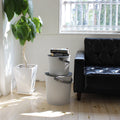 Opbergemmer Omnioutil Medium Grijs│Hachiman│art. 235798│medium en large naast leren bank